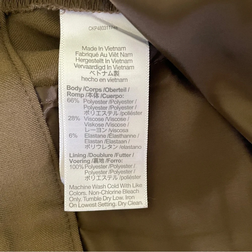 Madewell Fairbanks Pant Dark Olive Size 8​ - Picture 12 of 13